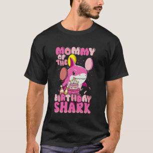 Mummy of the Birthday Kid Shark Party Family Match T-Shirt