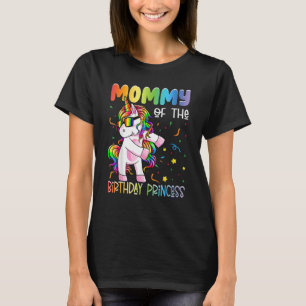 Mummy of the Birthday Princess Girl Flossing Uni T-Shirt