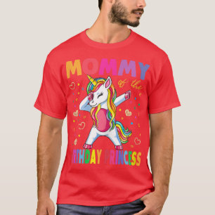 Mummy Of The Birthday Princess Mother Girl Unicorn T-Shirt