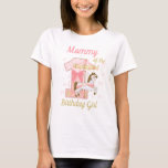 Mummy of the First Birthday Girl Carousel  T-Shirt<br><div class="desc">Celebrate  birthday with this special t-shirt,  special and personalised design</div>