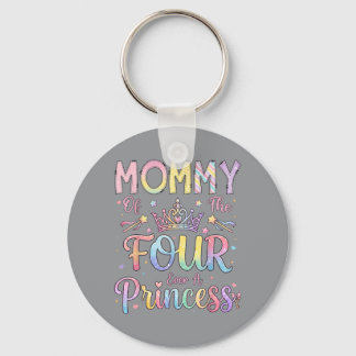 Mummy Of The Four A Princess 4th Birthday Girl Key Ring