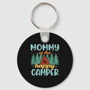 Mummy of the happy camper first birthday camping key ring