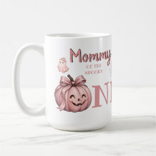 Mummy of the Spooky One Pinkoween Ghost Coffee Mug
