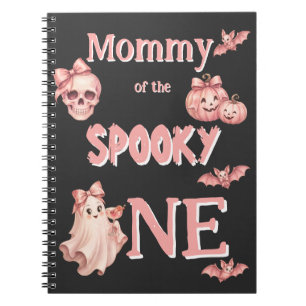 Mummy of the Spooky One Pinkoween Party Notebook