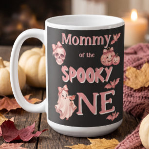 Mummy of the Spooky One Retro Pinkoween Party Coffee Mug