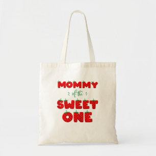 Mummy Of The Sweet One Strawberry Birthday Berry F Tote Bag