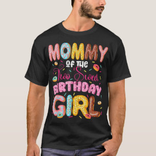 Mummy Of The Two Sweet 2Nd Birthday Girl Doughnut T-Shirt