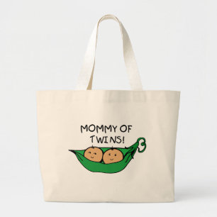 Mummy of Twin Pod Large Tote Bag