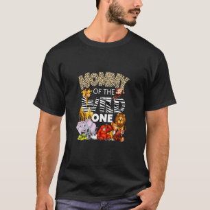 Mummy Of Wild One Zoo Birthday Safari Jungle Anima T-Shirt