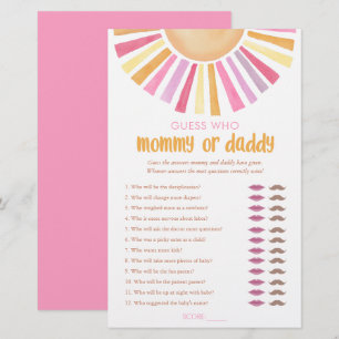 Mummy or Daddy game guess who sunshine girl boho