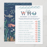 Mummy or Daddy Game Under the Sea Baby Shower