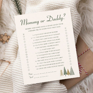 Mummy or Daddy Winter Baby Shower Game