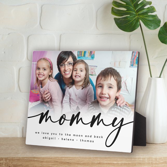 Mummy Personalised Photo Gift from Kids Plaque (Creator Uploaded)