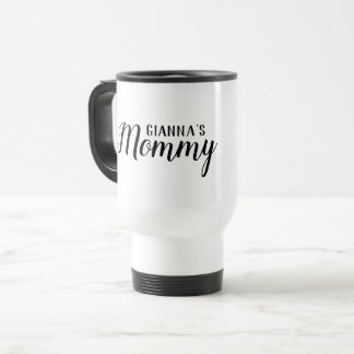 Mummy Personalised White Travel Mug