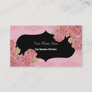 Mummy Pink Roses Business Card
