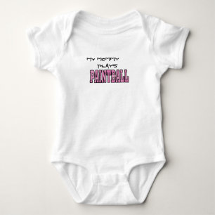 mummy plays paintball baby bodysuit