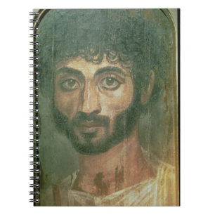 Mummy Portrait of a Man, from Fayum, Romano-Egypti Notebook