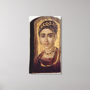 Mummy Portrait of a Woman, from Fayum, Romano-Egyp Canvas Print