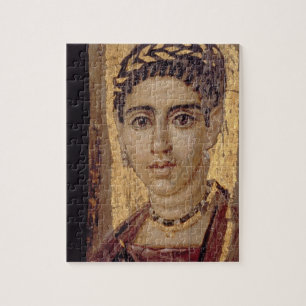 Mummy Portrait of a Woman, from Fayum, Romano-Egyp Jigsaw Puzzle