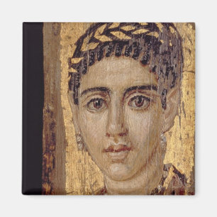 Mummy Portrait of a Woman, from Fayum, Romano-Egyp Magnet
