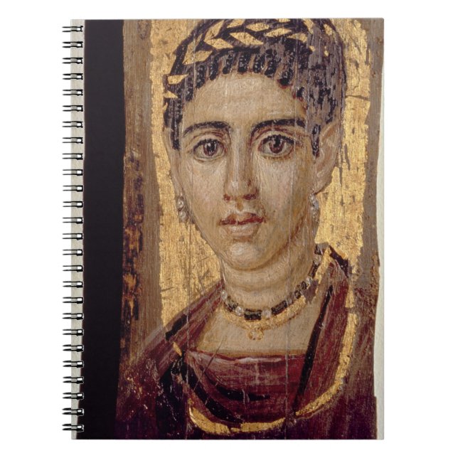 Mummy Portrait of a Woman, from Fayum, Romano-Egyp Notebook (Front)