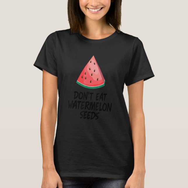 Mummy  Pregnant Don't Eat Watermelon Seeds Mother' T-Shirt (Front)