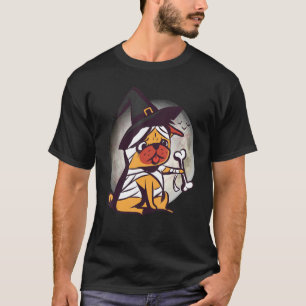 Mummy Pug Cute Dog Halloween Costume Pug O Ween T-Shirt