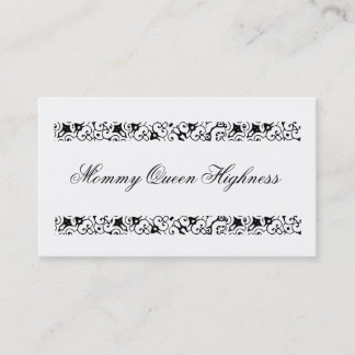 Mummy Queen Highness profile card! Calling Card