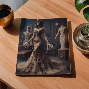 Mummy Queen Steampunk Victorian Gothic Decoupage  Tissue Paper