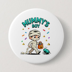 🎃 Mummy’s Boy Halloween Fun 7.5 Cm Round Badge