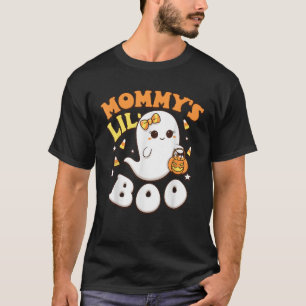 Mummy s Lil Boo Baby Girls Toddler Halloween Cute T-Shirt