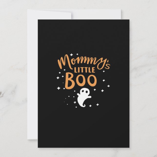Mummy’s Little Boo - Happy Halloween Holiday Card (Front)