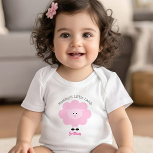 Mummy’s Little Lamb Baby Girl Pink Sweet Cute Bodysuit