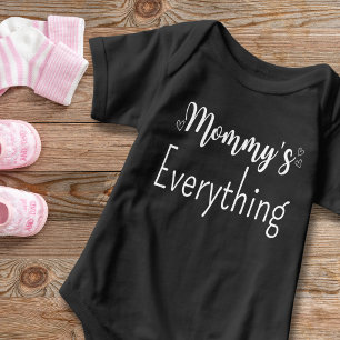Mummy’s Personalised White Text Custom Unisex Baby Bodysuit