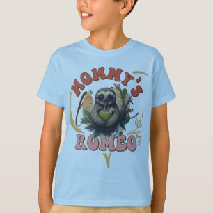 mummy`s romeo quirky sticker design T-Shirt