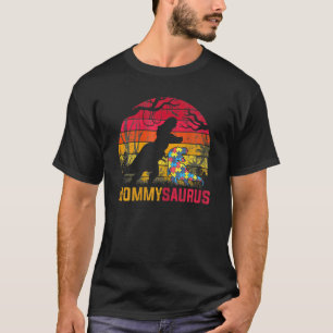 Mummy Saurus Rex Autism Awareness Funny Dinosaur T-Shirt
