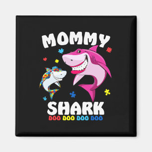 Mummy Shark Autism Awareness Gift -by Magnet