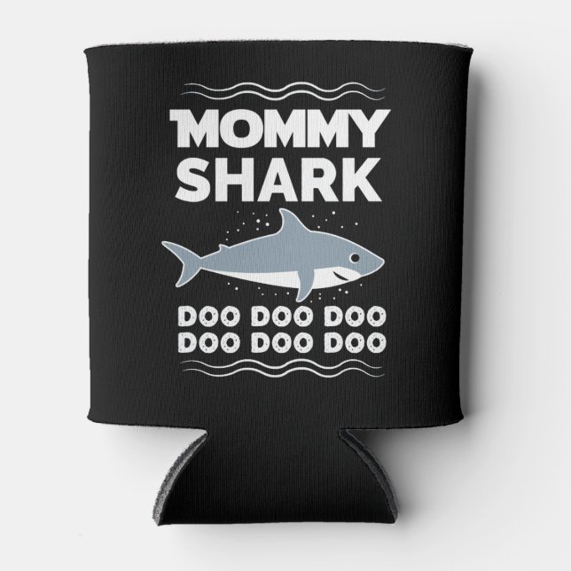 Mummy Shark Doo Doo Doo Matching Family Can Cooler (Front)