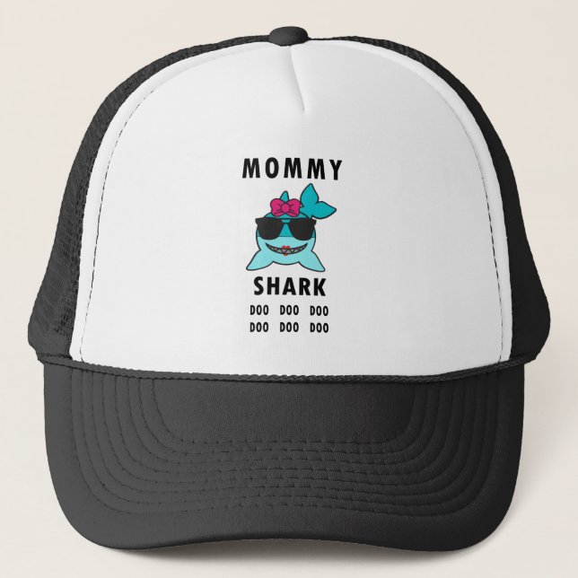 Mummy Shark Doo Doo Doo Trucker Hat (Front)