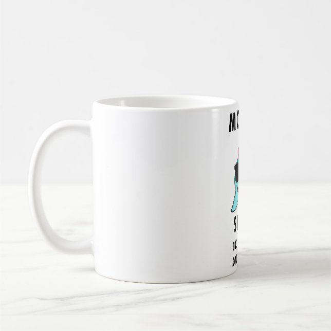 Mummy Shark Mug, Doo Doo Doo Funny Shark Mug (Left)
