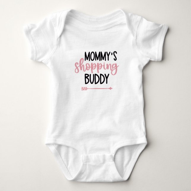 Mummy shopping buddy baby bodysuit (Front)