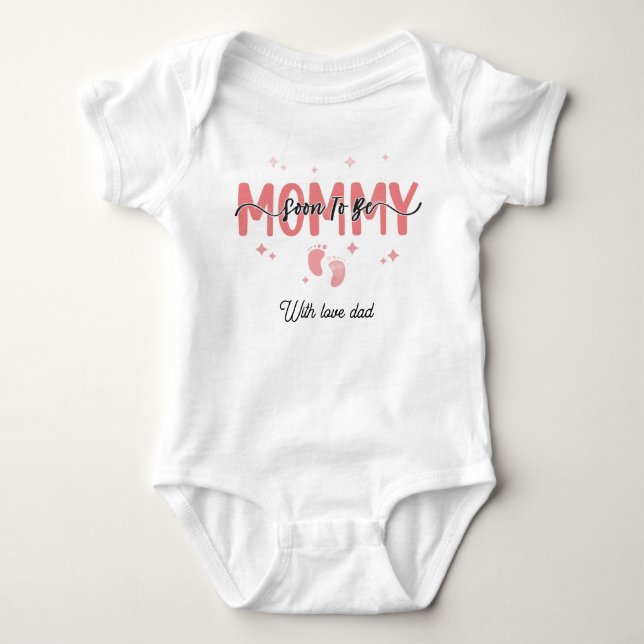 Mummy soon to be baby bodysuit (Front)