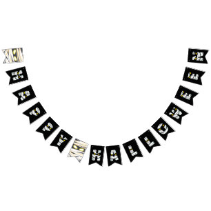 Mummy-themed Happy Halloween Bunting Flags