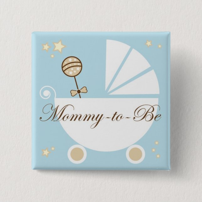 Mummy To Be 15 Cm Square Badge (Front)