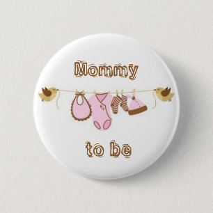 Mummy to be 6 cm round badge