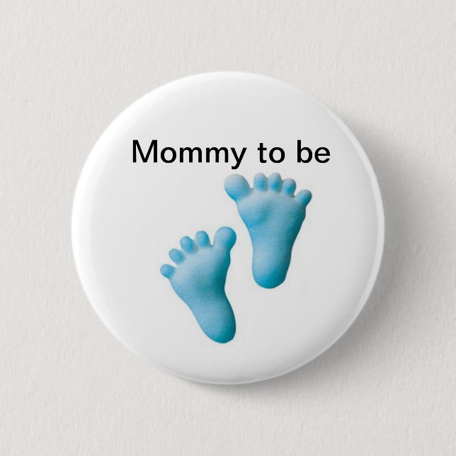 Mummy to be 6 cm round badge (Front)