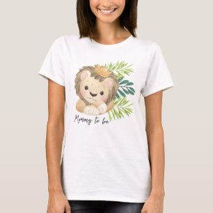 mummy to be baby lion king safari animals  T-Shirt