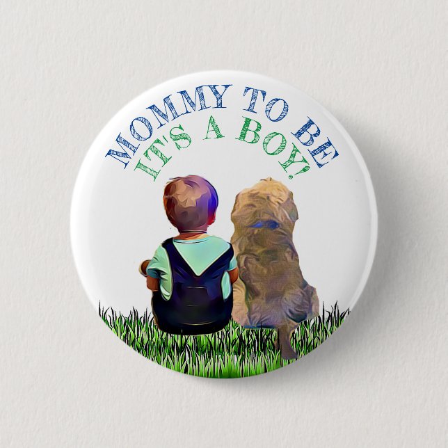 Mummy to be Baby Shower Button (Front)