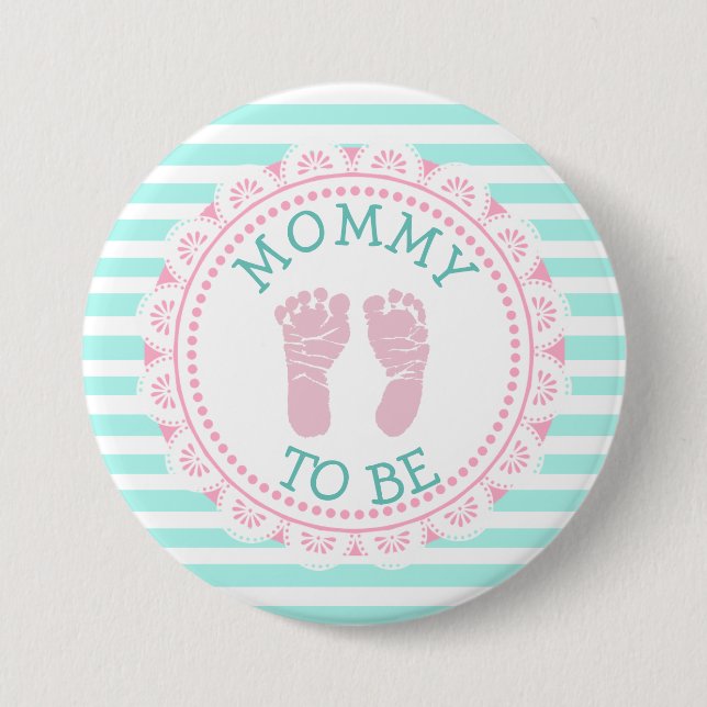 Mummy to Be Baby Shower Button (Front)