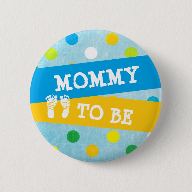 Mummy to be Baby Shower Button (Front)